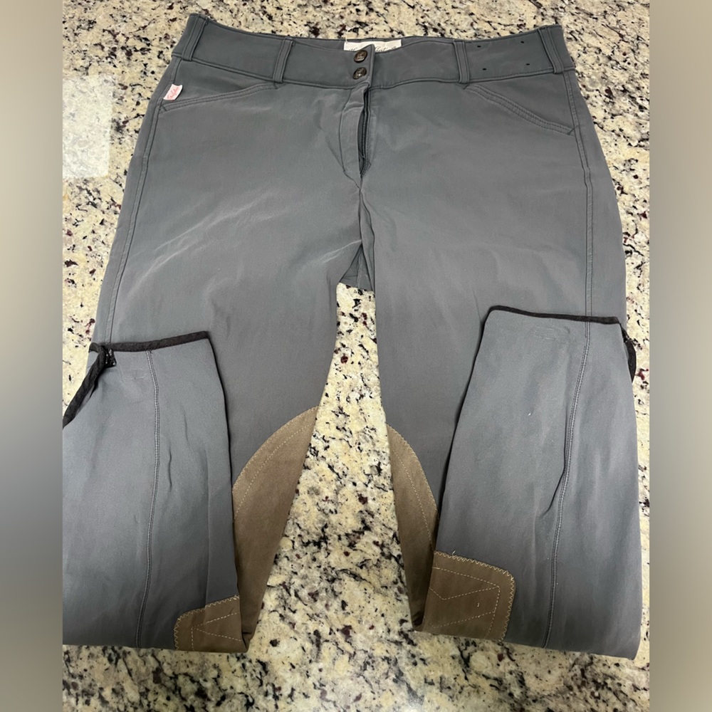 Grey Tailored Sportsman size 32 Knee Patch Breeches